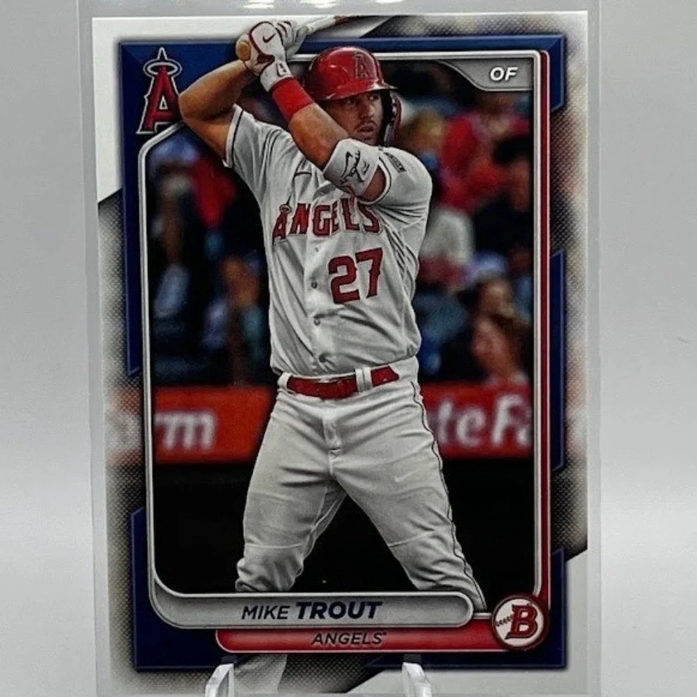 Mike Trout 2024 Bowman 19 MLB Los Angeles Angels baseball Trading Card
